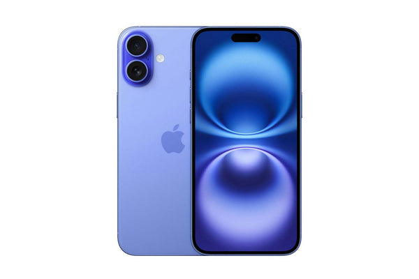 Apple iPhone 16 Ultramarine Blue, 128GB, 6.1" OLED display, dual 48MP camera, unlocked – Keans Claremorris store
