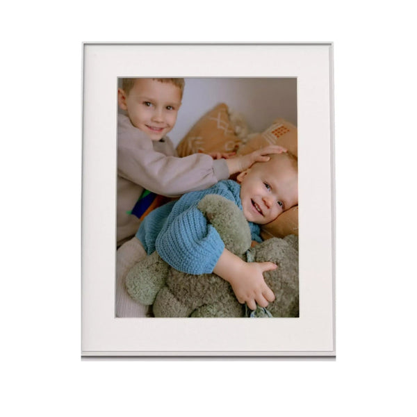 Aura Walden 15 Inch Digital Photo Picture Frame - Clay with Paper Mat | AF115-MWHT | Keans Claremorris
