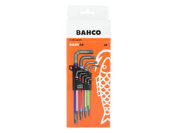 Bahco C1997LM/9P Metric Long Ball End Coloured Hex L-Key Set, 9 Piece
