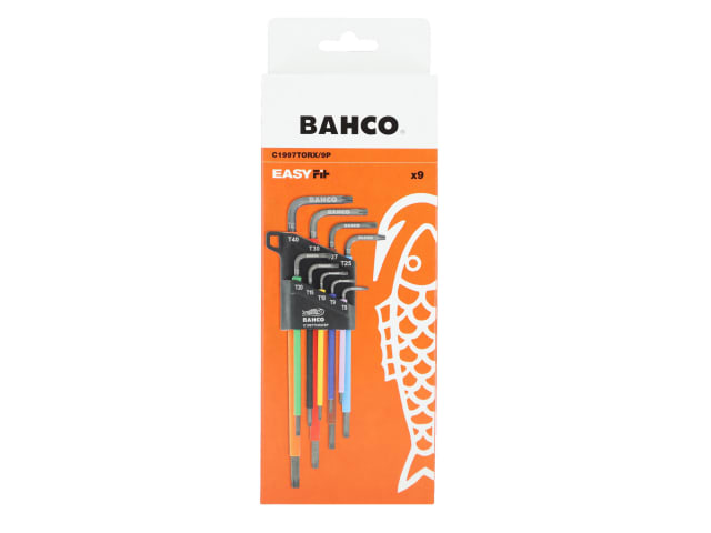 Bahco C1997TORX/9P Long TORX® Coloured L-Key Set, 9 Piece - Image 4