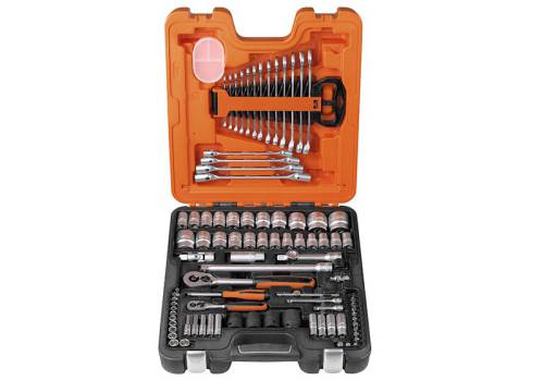 Bahco S87 + 7 1/4in & 1/2in Drive Socket & Spanner Set 94 Piece