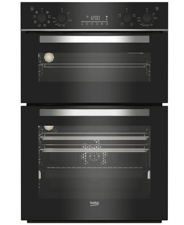 Beko 60cm Built-in High Specification RecycledNet™ Double Oven | BBDM243BOC - KeansClaremorris