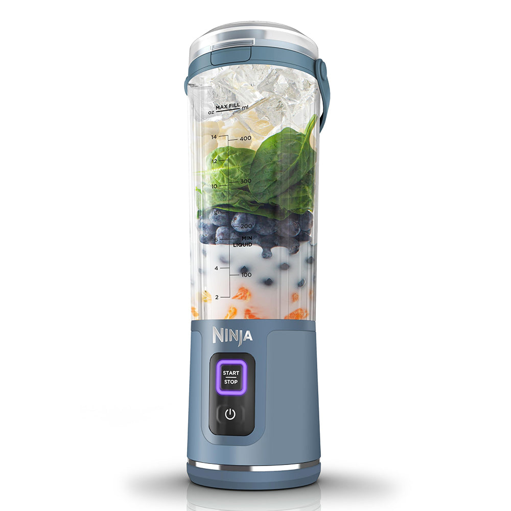 Ninja Blast Cordless Portable Blender Denim Blue, USB-C rechargeable, leak-proof, compact, from Kean’s Claremorris Ireland.