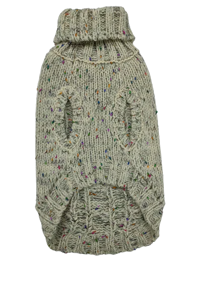 Chunky Beige Dog Jumper 24" - Image 2