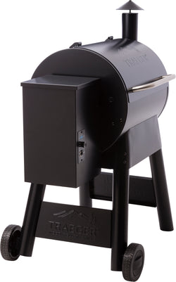 Traeger Pro 22 Wood Pellet Grill with digital controller and large cooking area, available at Keans Claremorris.