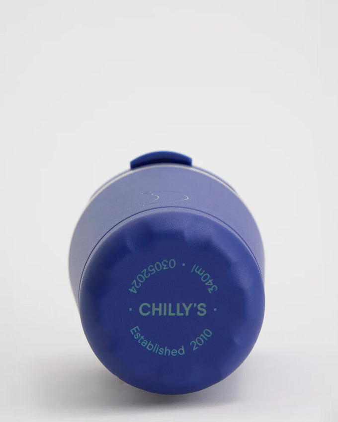 Chillys Coffee Cup 340ml Matte Blue - Image 3