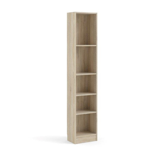 Tvilum 4-shelf oak bookcase, 2032mm tall, versatile storage unit, available at Keans Claremorris.