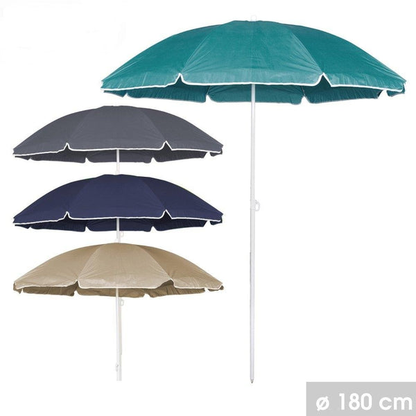 Beach Parasol – 180cm Assorted Colours Keans Claremorris