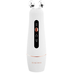 Beautifly B-Booster Pro white facial lifting device with sonic cleansing, RF therapy, EMS – anti-aging care from Kean’s