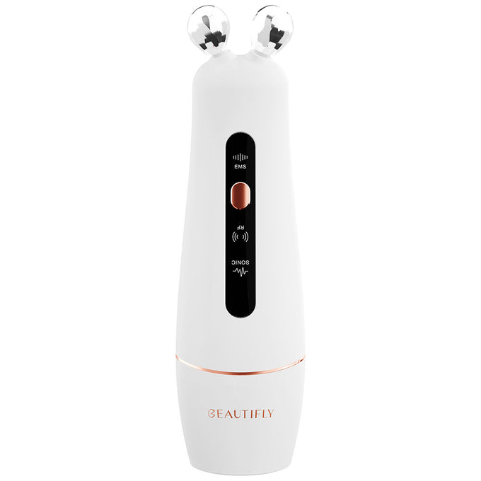Beautifly B-Booster Pro white facial lifting device with sonic cleansing, RF therapy, EMS – anti-aging care from Kean’s