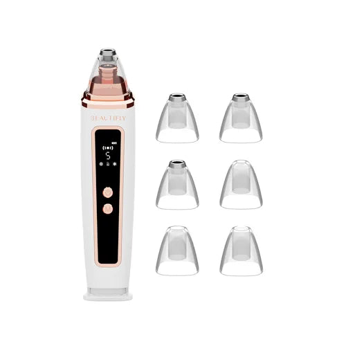 Beautifly B-Derma Ice Blackhead Remover 7in1 with HOT & ICE therapy, diamond exfoliation, photon lights – available at Keans