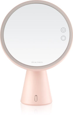 Beautifly Smart Moon Bluetooth Speaker Makeup Mirror with dual mirrors and LED light, available at Kean’s Claremorris. –
