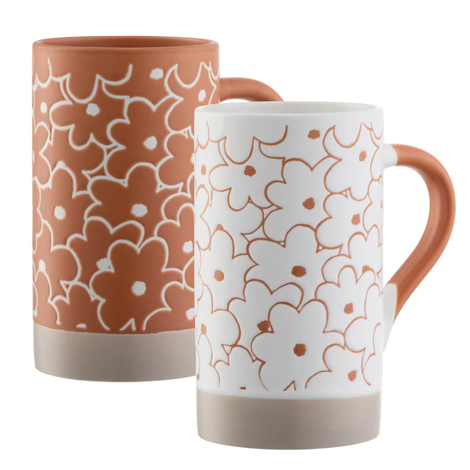 Belleek Living Daisy Tall Mugs Set of 2 Keans Claremorris