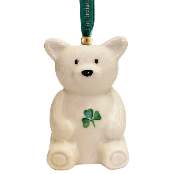 Belleek Teddy Ornament NEW Keans Claremorris