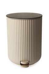 Berkeley Almond 4.5Ltr Pedal Bin - Bamboo Lid Keans Claremorris