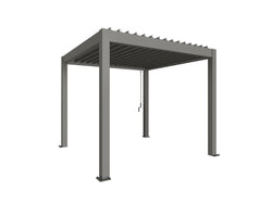 Biohort Pergola Metallic Quartz Grey Frame Keans Claremorris