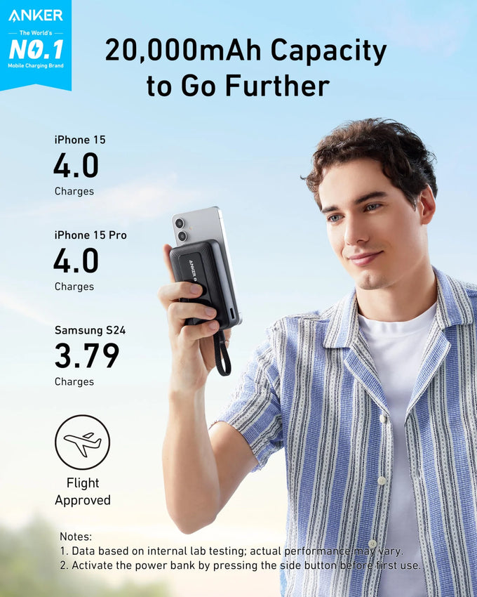 Anker Zolo Power Bank 10K with Built-In USB-C Cable – Black| A110DH11 - Image 4