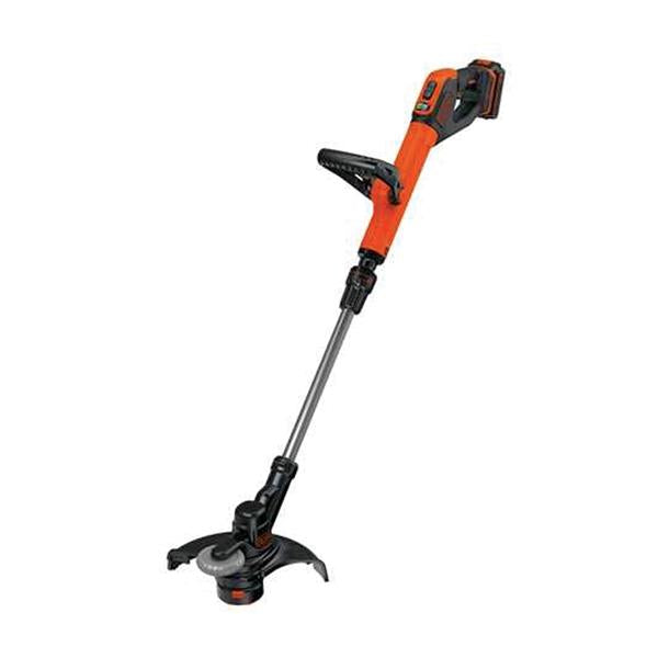 Black & Decker 18V 2.0Ah Cordless String Trimmer with 28cm cutting swath, AFS line feed, adjustable handle – Keans