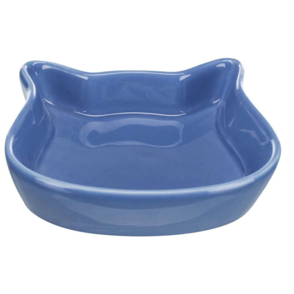 Trixie Cat Face Ceramic Bowl for cats, durable and stylish pet dish – available at Keans Claremorris.