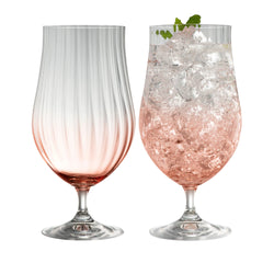 Erne Craft Beer and Cocktail Glass Pair in Blush - Elegant drinkware set from Keans Claremorris