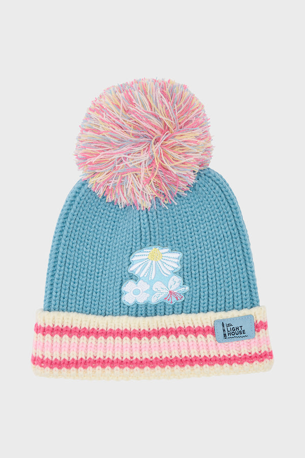 Bobbie Hat Blue/Pink with Daisy | Keans Claremorris