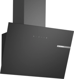 Bosch Series 2 60cm Wall-Mounted Cooker Hood – Black Glass | DWK65DK60B Keans Claremorris