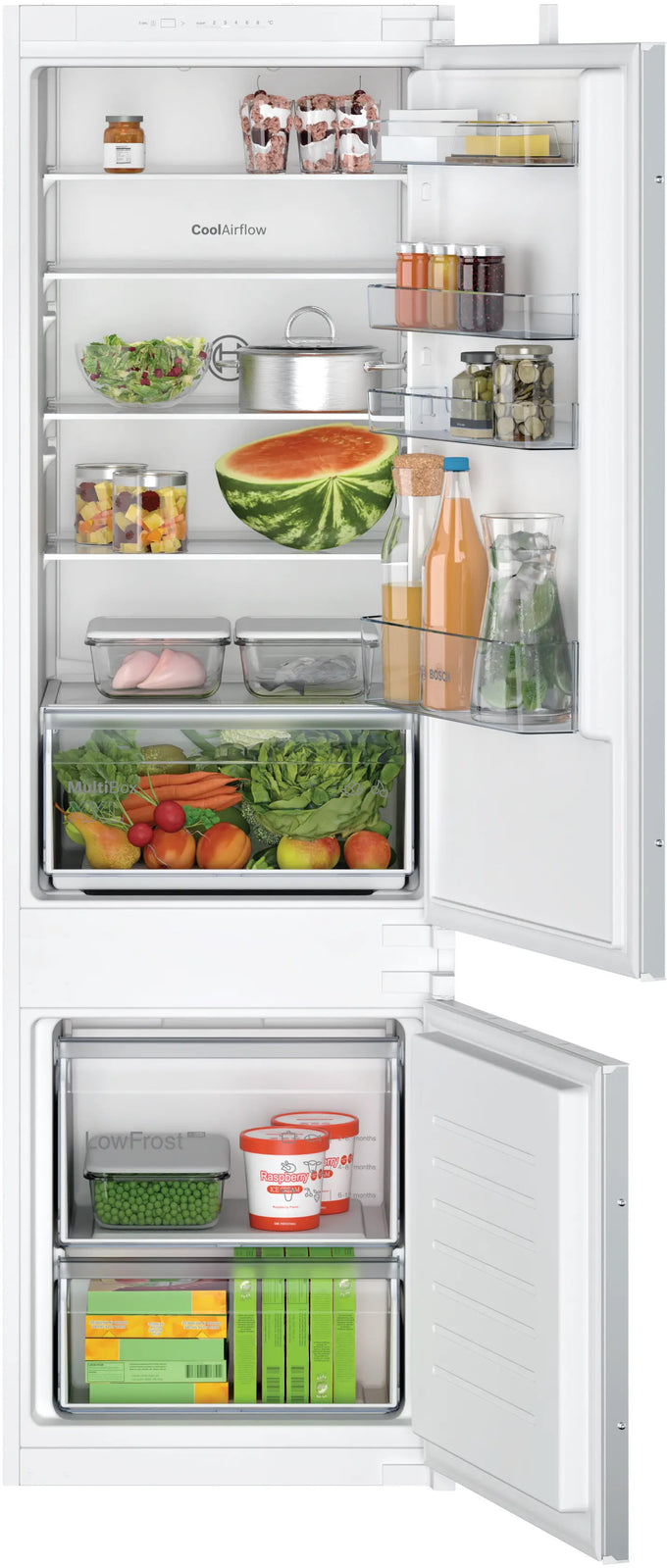 Bosch Series 2 Built-In Fridge Freezer 177.2cm – Sliding Hinge | KIV87NSE0G Keans Claremorris