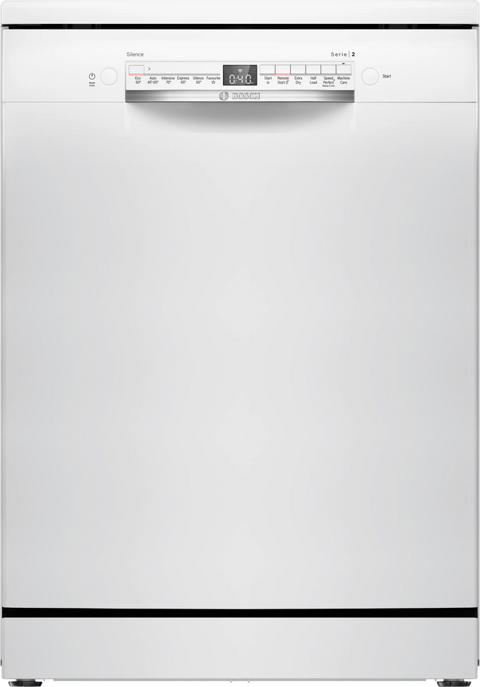 Bosch Series 2, Free-Standing Dishwasher, 60cm White 3 Drawer | SMS2HVW06G Keans Claremorris