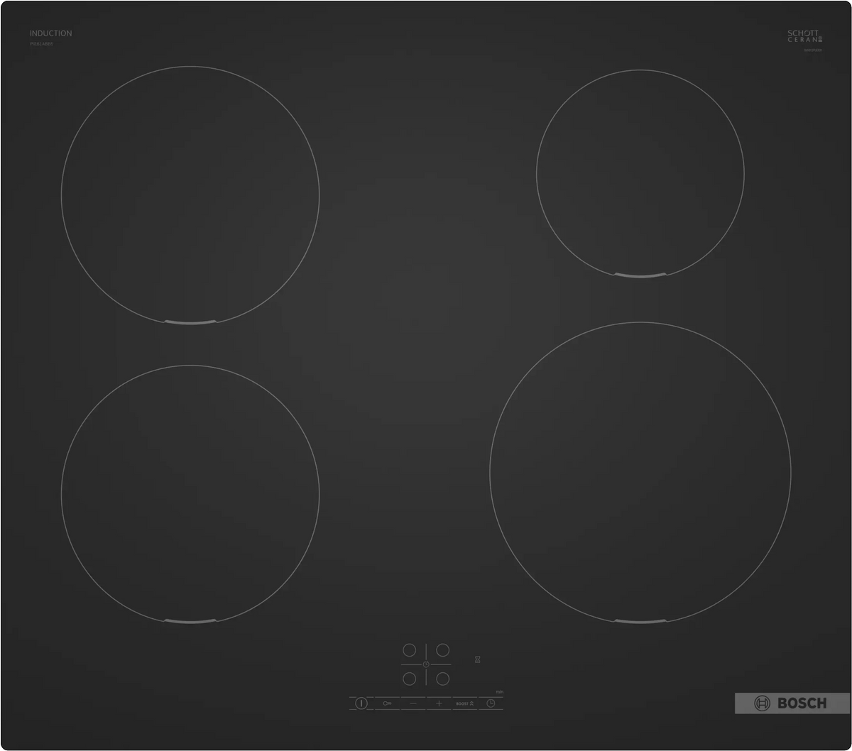 Bosch Series 4 60cm Matt Black Induction Hob| PIE61ABB5E Keans Claremorris