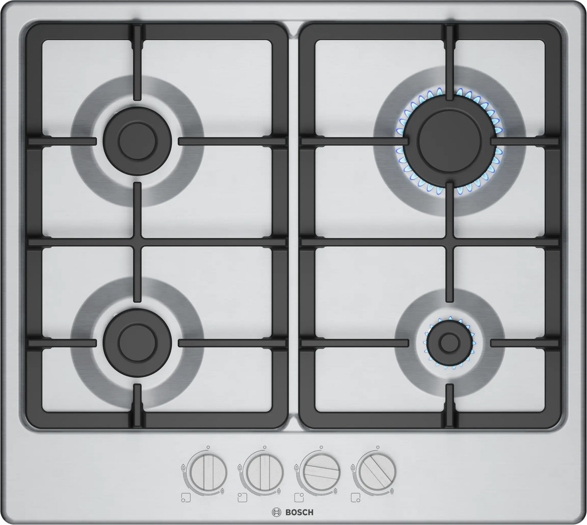 Bosch Series 4, Gas Hob, 60 Cm, Stainless Steel | PGP6B5K90 Keans Claremorris