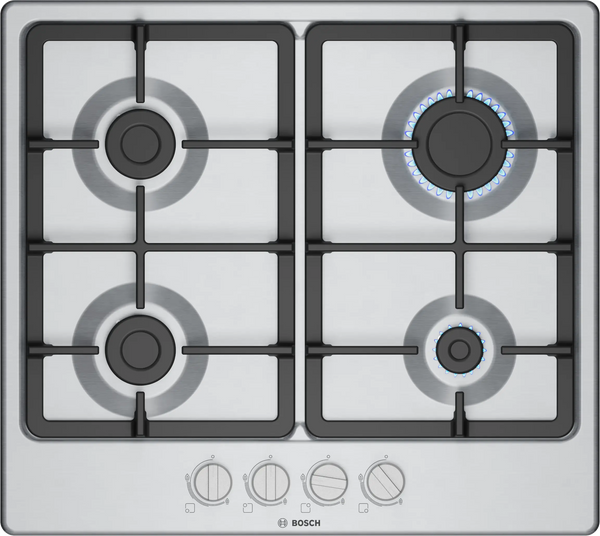 Bosch Series 4, Gas Hob, 60 Cm, Stainless Steel | PGP6B5K90 Keans Claremorris