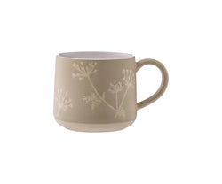 Botanical Gypsophila Stone Mug Keans Claremorris