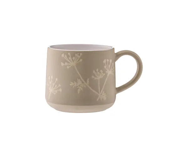Botanical Gypsophila Stone Mug Keans Claremorris