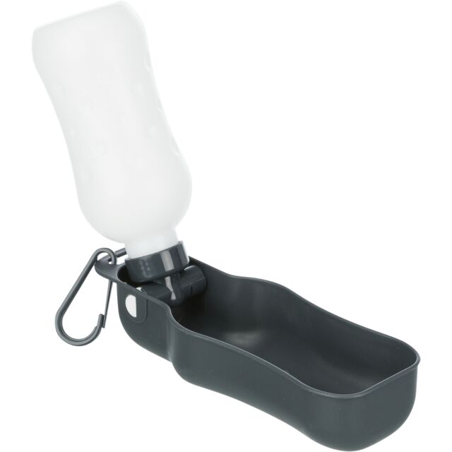 Bottle with Bowl 250ml - portable dog water bottle and dispenser with hook, strap, fits bike holders | Keans Claremorris