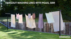 Brabantia Hangout Washing Clothes Lines With Poles 50M Keans Claremorris