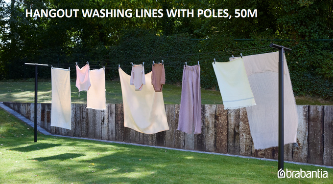 Brabantia Hangout Washing Clothes Lines With Poles 50M Keans Claremorris