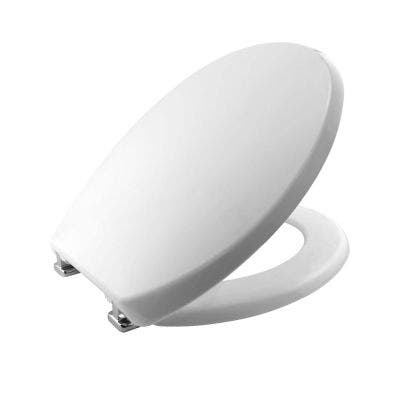 Buxton Statite 2850CPT heavy-duty toilet seat with chrome hinges, scratch-resistant, STA-TITE® system, Keans Claremorris