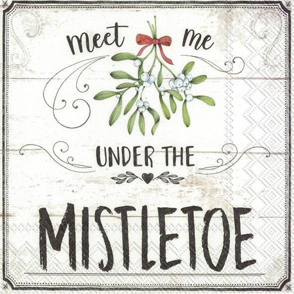 Meet Me Cocktail Napkins 20-pack, 25x25cm, eco-friendly, stylish print for parties and crafts – Keans Claremorris