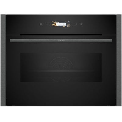 Neff N70 built-in compact oven with microwave, inverter tech, Home Connect, easy clean, graphite-grey – Kean’s Claremorris –