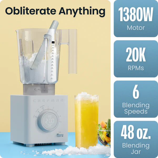 Chefman Obliterator High Speed Blender - WH| RJ27-T1-TJ-CONCRETE - Image 2