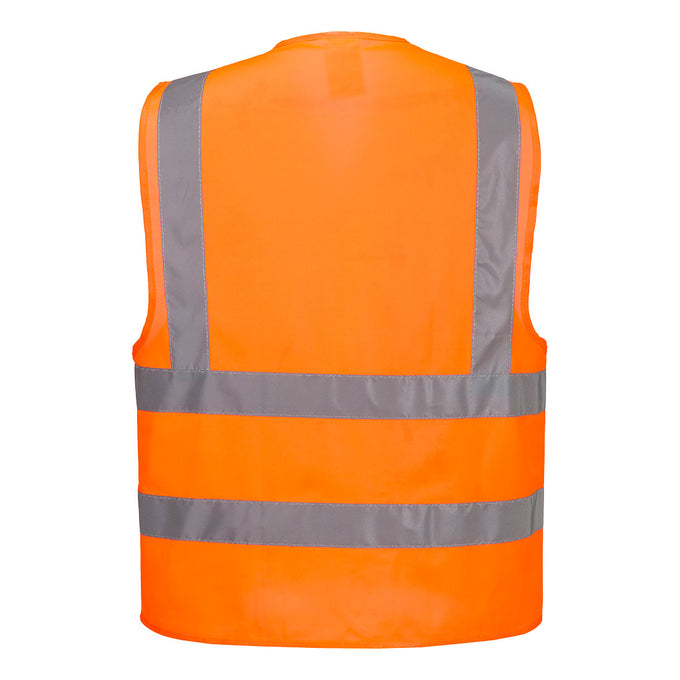 Portwest Two Band Hi-Viz Vest - Orange S/M - Image 2