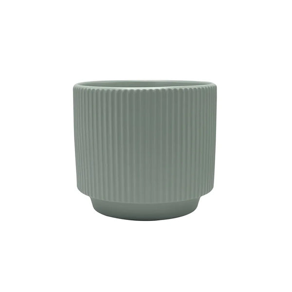 Hortus Tokyo Ceramic Pot - Matt Grey - Dia 16 x H14cm
