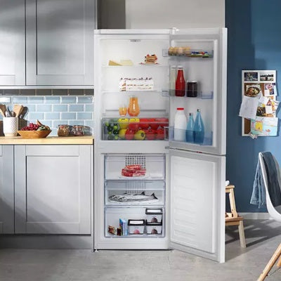 Beko 55cm Frost Free White Fridge Freezer with LED Lighting, E Energy Rating – Keans Claremorris