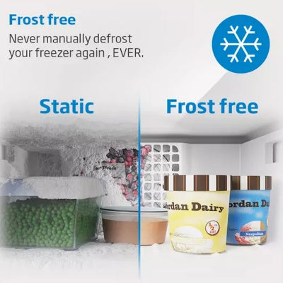 Beko 55cm Frost Free White Fridge Freezer with LED Lighting, E Energy Rating – Keans Claremorris