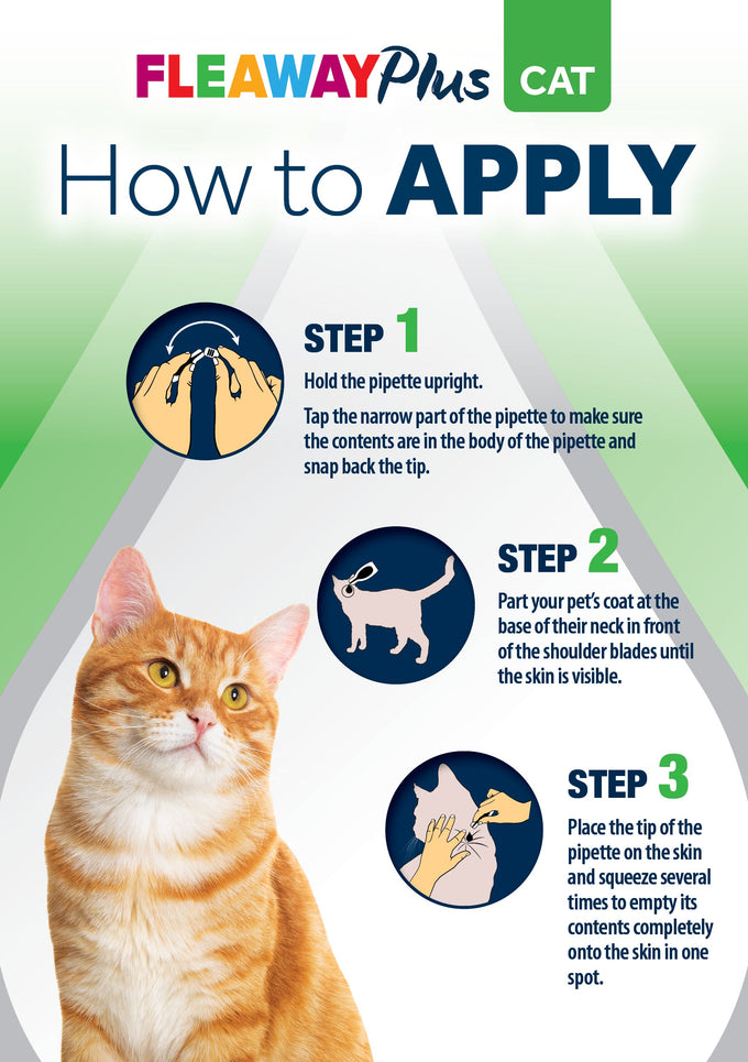 Fleaway Plus Spot-On for Cats and Ferrets flea treatment, effective parasite control, available at Keans Claremorris.