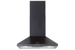 Belling 60cm Chimney Hood CHIM600RBLK in black, sleek design, powerful extraction – available at Keans Claremorris
