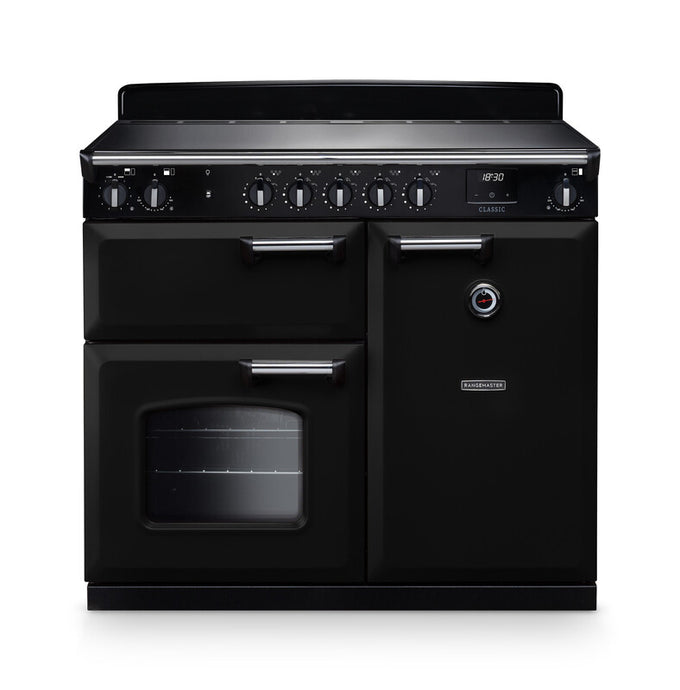 Rangemaster Classic 100cm Chrome Induction Rangecooker - Image 4