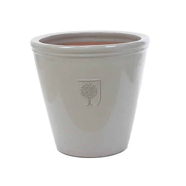 21cm RHS Classic Dark Grey Frost Proof Hand-Finished Pot with Embossed Logo – Keans Claremorris