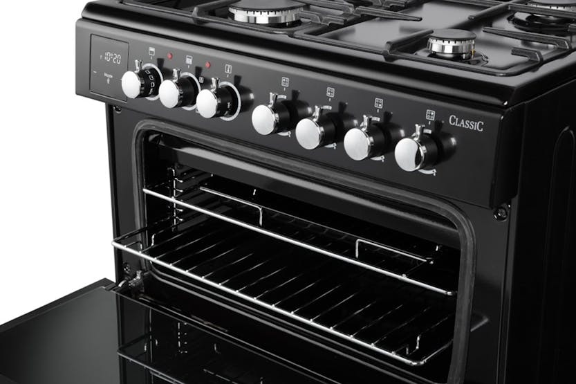 Rangemaster Classic 60cm Dual Fuel Cooker with oven and gas hob, available at Keans Claremorris.