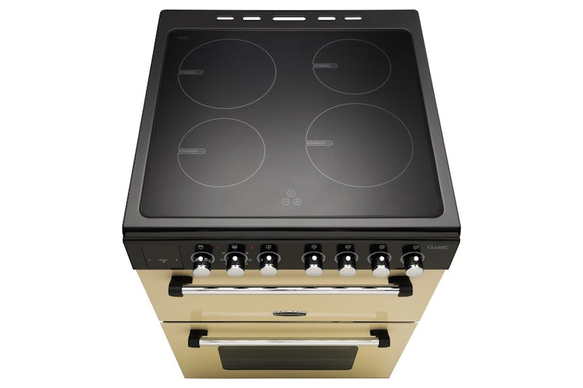Rangemaster Classic 60cm induction cooker with touch controls, sleek black design - available at Keans Claremorris.